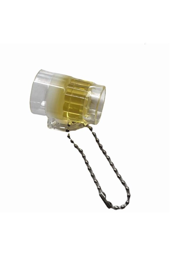 Humorous Beer Bottle Keyring Resin Crafted Sturdy Accessory For Gifting