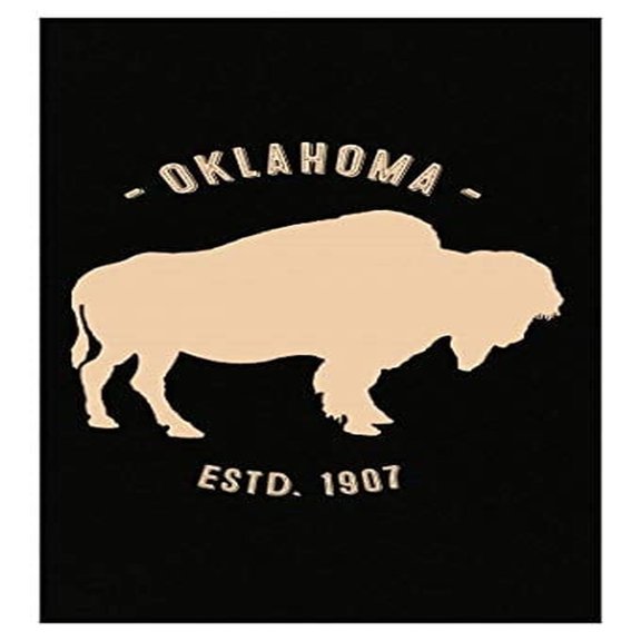 Humorous Bison Poster - Oklahoma Herd Animal Art for Buffalo Lovers
