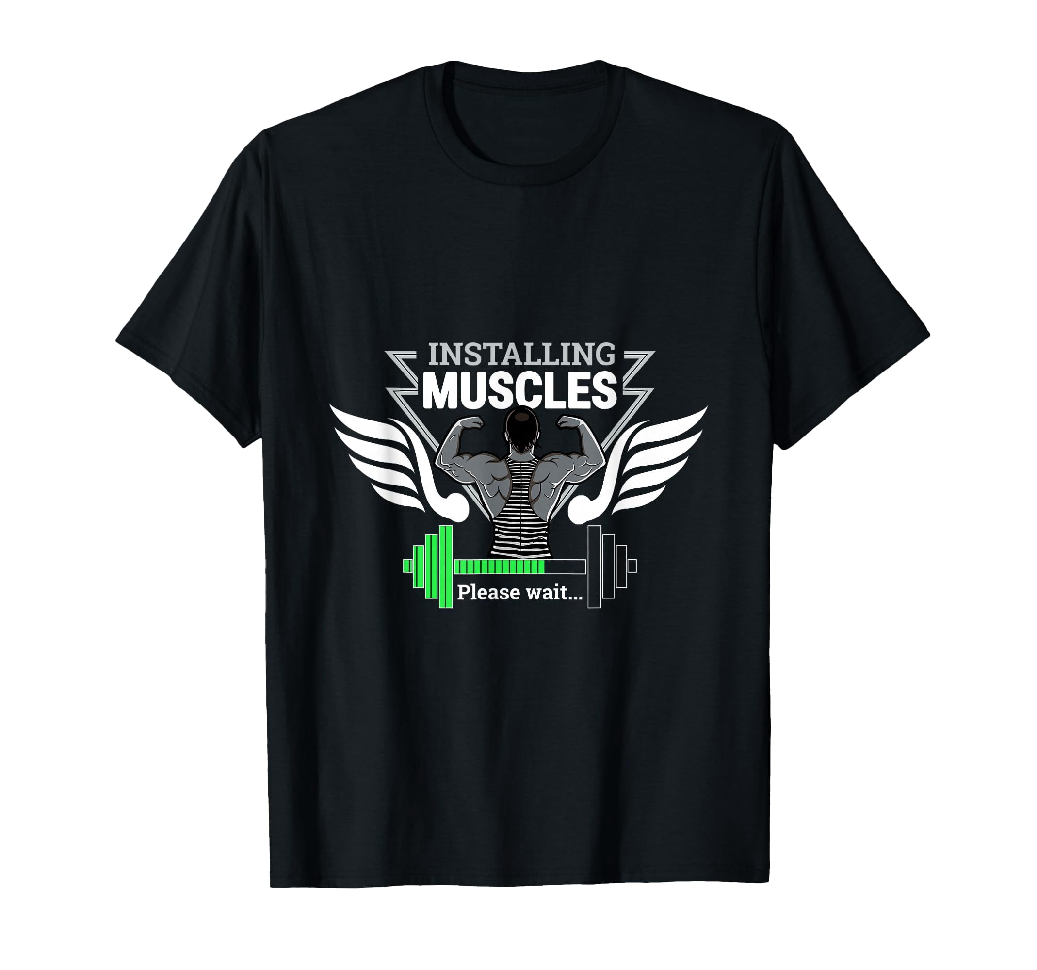 Humorous Bodybuilder Graphic T-Shirt -