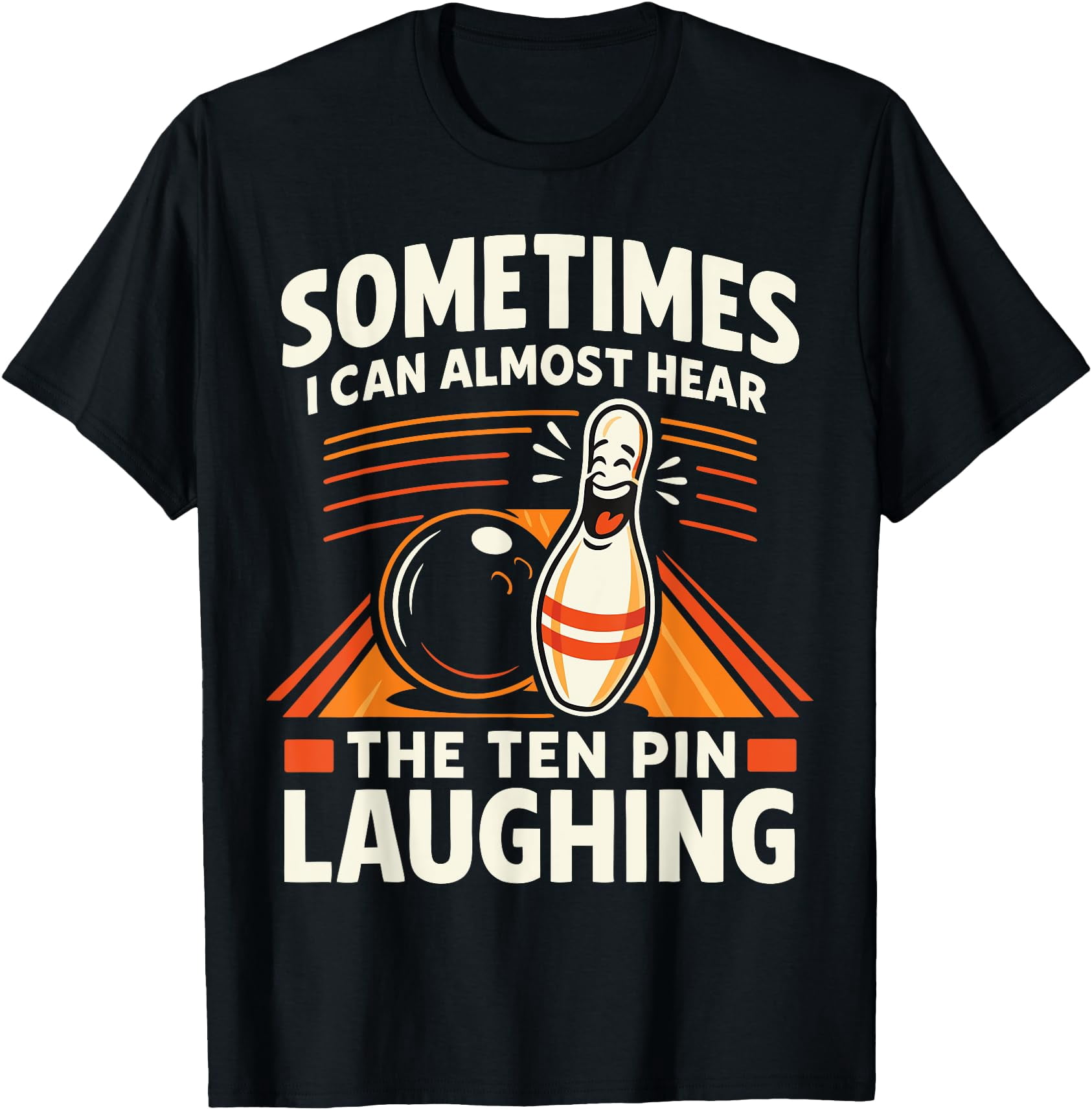 Humorous Bowling Pin Ball T-Shirt for Men Dad Bowler Fun Gift - Walmart.com