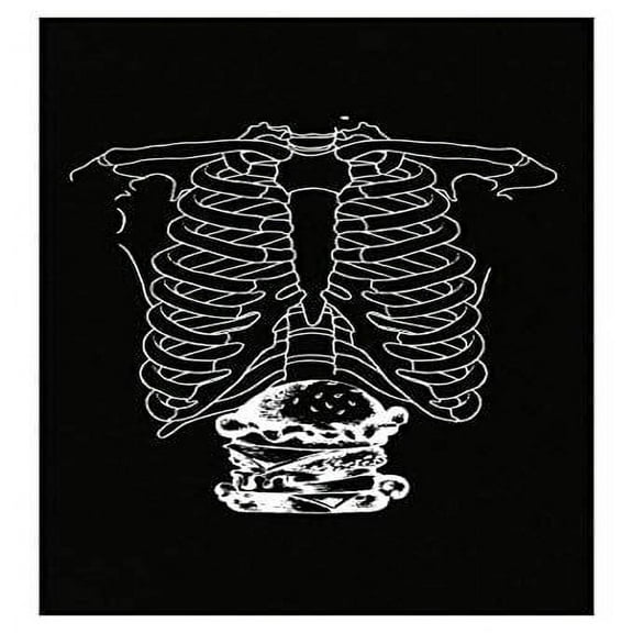 Humorous Burger Poster - Wall Decor for Food Lovers Gift