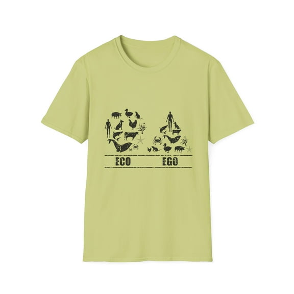 Humorous Campaign Supporting Animals Right Eco-Friendly Fruitarian Herbivorous Environmental Unisex Softstyle T-Shirt