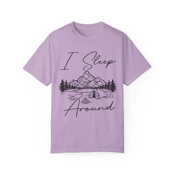 Humorous Camping Besties Bourbon Party Shelters Retreat Lover Retro Outdoors Drinking Camp Adventure Enthusiast Unisex Garment-Dyed T-shirt