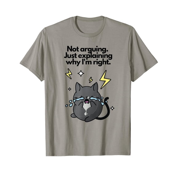 Humorous Cartoon Cat Sarcasm T-Shirt for Fun and Laughter