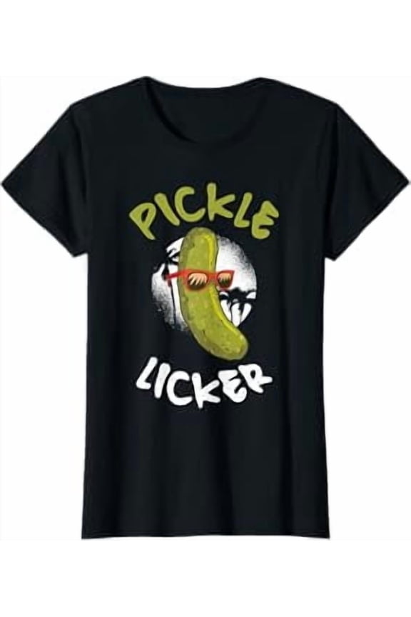 Humorous Cartoon Pickle T-Shirt for Fun and Quirky Style