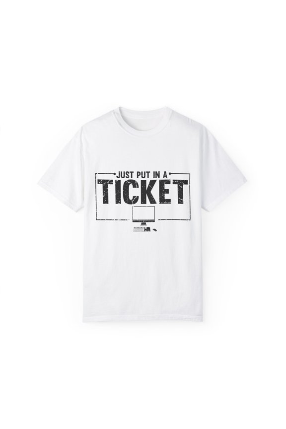 Humorous Computer Software System Troubleshooter Engineer Novelty Programming Programmers Maintenance Lover Unisex Garment-Dyed T-shirt