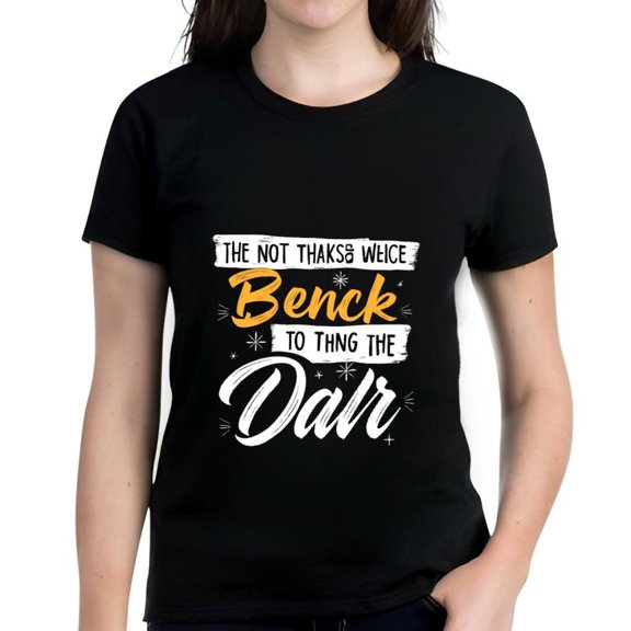 Humorous Cotton Short Sleeve T-Shirt for Women - Playful Text Design with Stars & Decorative Elements