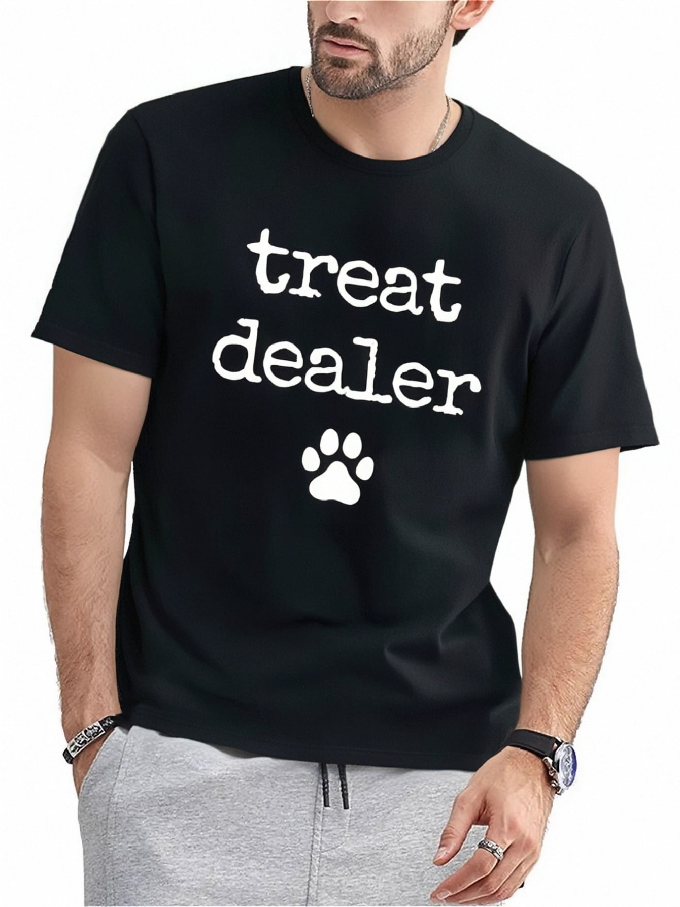 Men And Dog T-Shirt main image 1