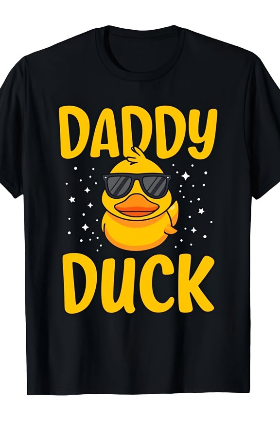 Humorous Daddy Duck Yellow Duck Print Statement Vacation Unisex T-Shirt, S - 5XL