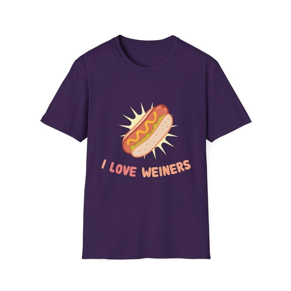 Humorous Daschund Dog Owner Humor Funny Love Weiners Smoked Sausage Graphic Men Women Unisex Softstyle T-Shirt
