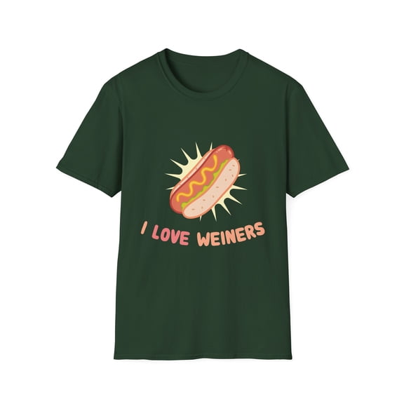 Humorous Daschund Dog Owner Humor Funny Love Weiners Smoked Sausage Graphic Men Women Unisex Softstyle T-Shirt