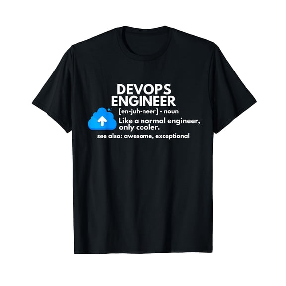 Humorous DevOps Engineer Definition Graphic Comfort Colors T-Shirt for Tech Enthusiasts