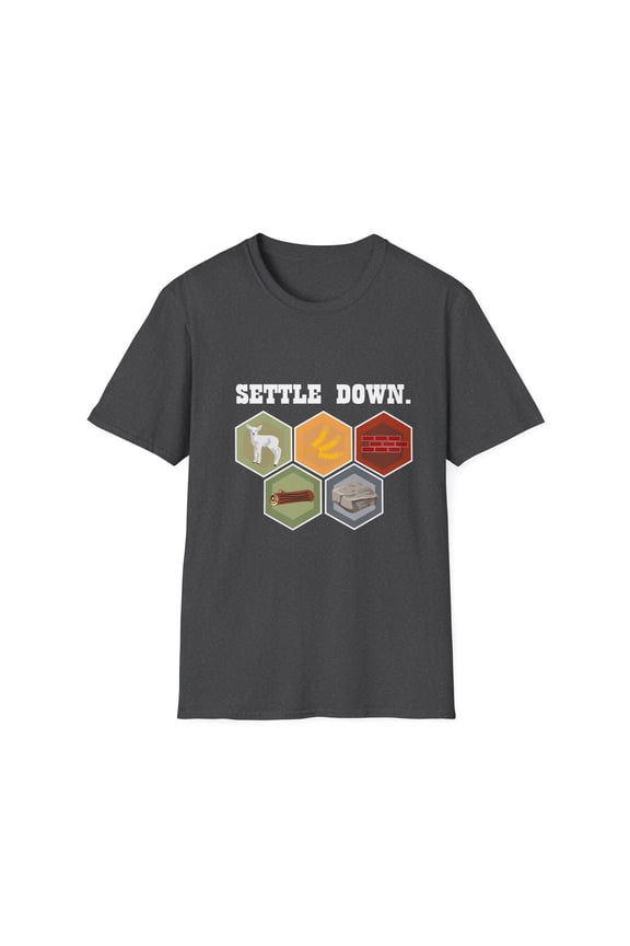 Humorous Development Board Game Gift Cool Settle Down Settlements Unique Games Men Women Unisex Softstyle T-Shirt