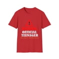 thumbnail image 1 of Humorous Do Not Approach Graphic Gift Funny Warning Official Teenager Teen Young Men Women Unisex Softstyle T-Shirt, 1 of 4