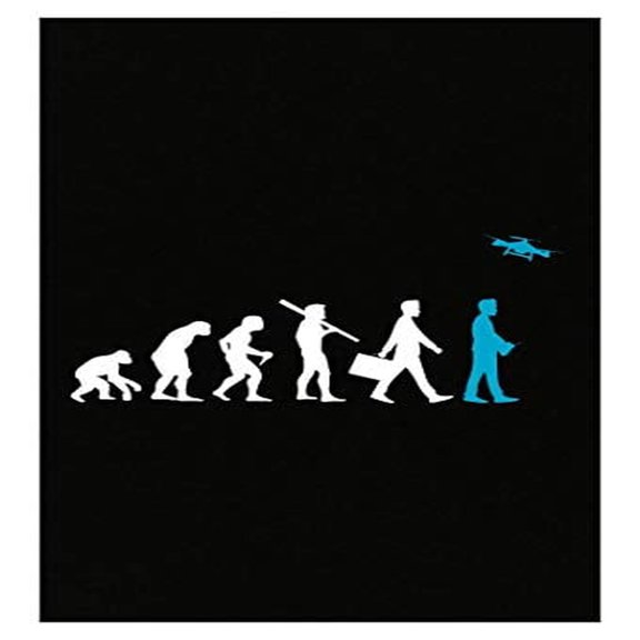 Drone Evolution Poster - Wall Decor for Aviation Lovers Gift