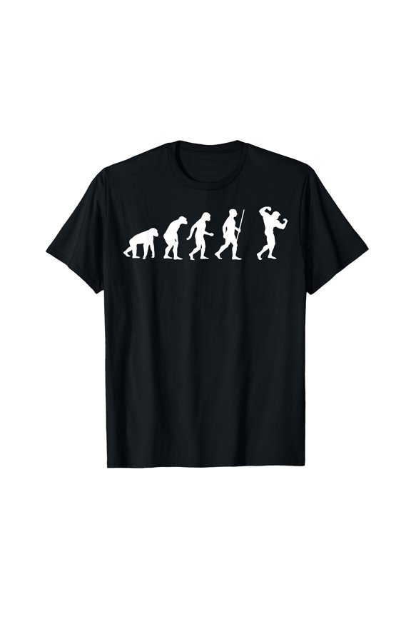 Humorous Evolution of Man Graphic Comfort Colors T-Shirt for Fitness Enthusiasts