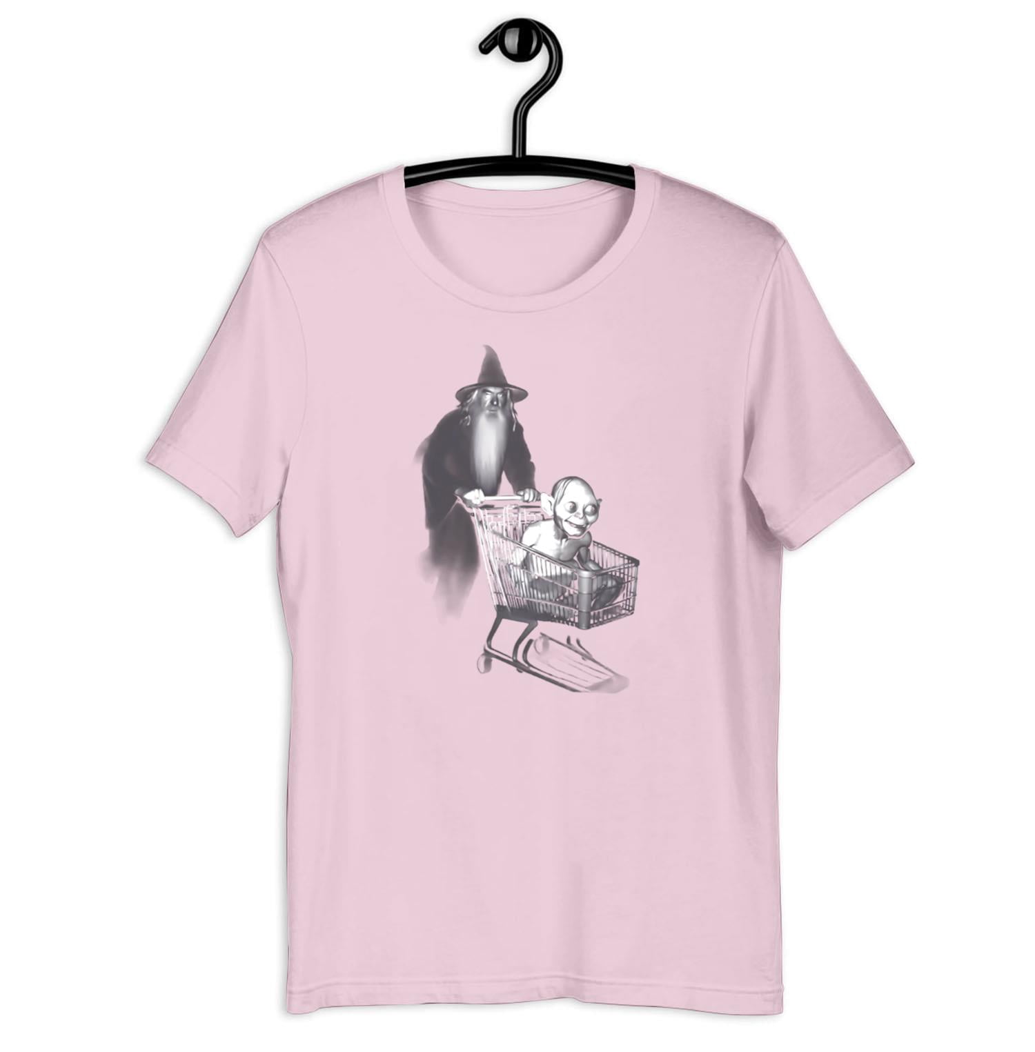 Humurius Humorous Fantasy Character Pushing Creature in a Shopping Cart Digital ...
