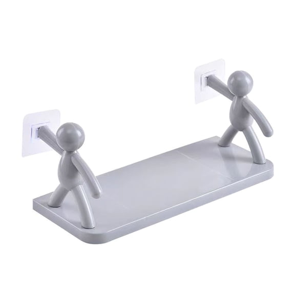 Humorous Figurine Bathroom Shelf Water Resistant Materials Waterproof Shower Holders For Renters Home Decors Accessory