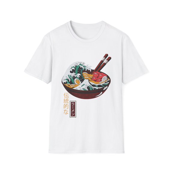 Humorous Flavored Ramen Noodles Graphic Pun Gift Cute Refreshing Foodies Lover Men Womens Unisex Softstyle T-Shirt