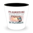 thumbnail image 1 of Humorous Floridian Barbeque Shot Glass, Unique Gift for BBQ Enthusiasts, Perfect Men and Women Celebrate Florida's Endless Season, Mini Glassware,, 1 of 3
