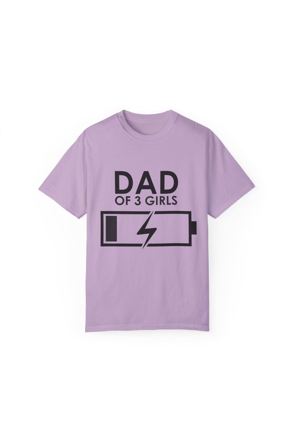 Humorous Funny Dad Tired Sarcastic Mockery Saying Daughters Novelty Dad Parent Puns Parenting Daughter Funny Unisex Garment-Dyed T-shirt