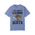 thumbnail image 1 of Humorous Gambler Betting Bluffing Wager Waging Enthusiast Novelty Bet Leisure Stake Risk Taker Luck Player Unisex Garment-Dyed T-shirt, 1 of 4