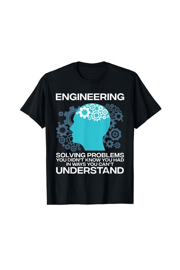 Humorous Gears Graphic T-Shirt for Engineers - Perfect Gift for Electrical and Civil Engineering Enthusiasts