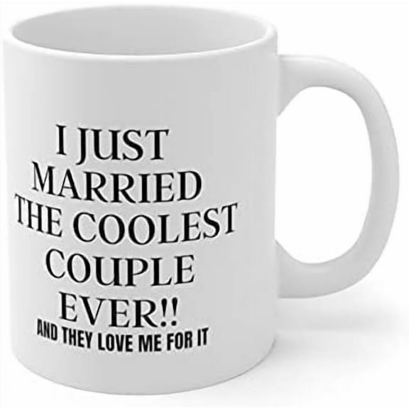 Humorous Gift Idea i Married the Couple Coffee Mug - Wedding Thank you - Wedding Officiant Mug Officiant Idea Ceramic 11oz 22261
