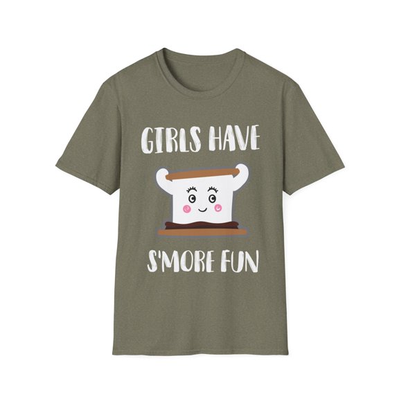 Humorous Girls Have S'more Fun Cool Smores Men Women Funny Outdoor Adventure Cool Travel Gift Unisex Softstyle T-Shirt