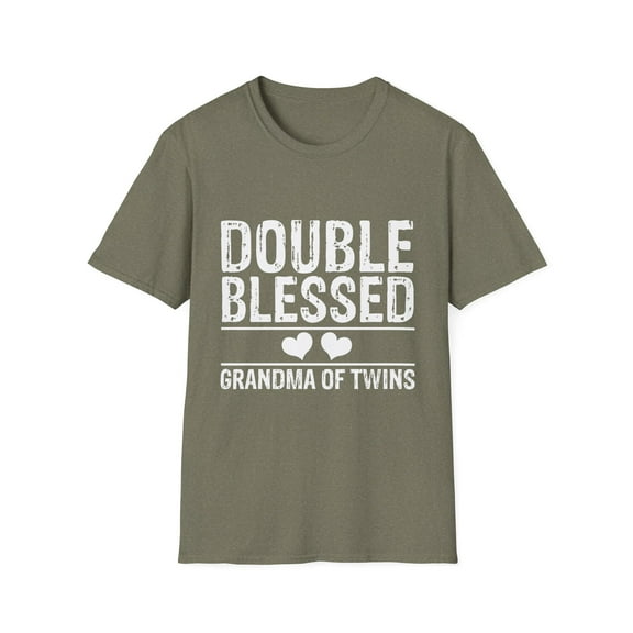 Humorous Gracious Granny Of Identical Sibling Cute Pleased Gran Nanna Grannie Men Women Unisex Softstyle T-Shirt