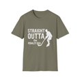 thumbnail image 1 of Humorous Hockey Player Sports Gift | Funny Straight Outta Penalty Box Graphic Men Women Unisex Softstyle T-Shirt, 1 of 4