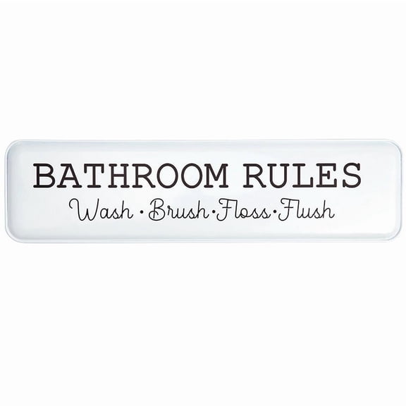 Humorous Household Metal Signs - Bathroom, Laundry, or Mudroom