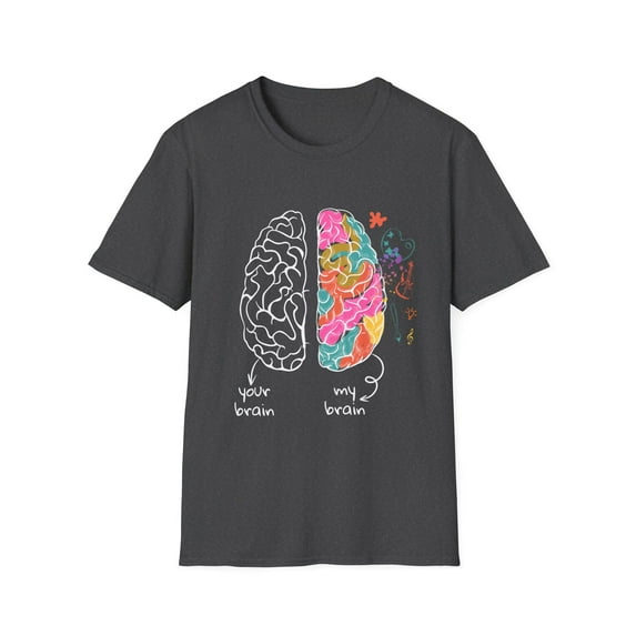 Humorous Hyperactivity Neurodiverse Neurology Enthusiast Novelty Neurologist Sickness Diseases Awareness Unisex Softstyle T-Shirt