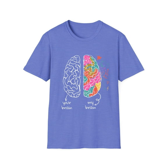Humorous Hyperactivity Neurodiverse Neurology Enthusiast Novelty Neurologist Sickness Diseases Awareness Unisex Softstyle T-Shirt