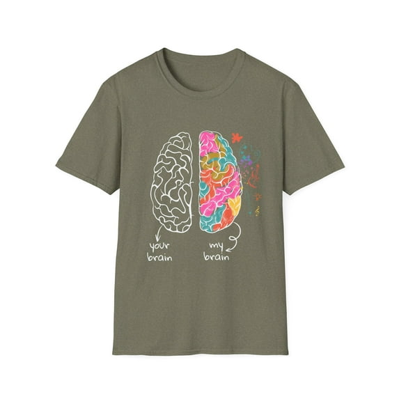 Humorous Hyperactivity Neurodiverse Neurology Enthusiast Novelty Neurologist Sickness Diseases Awareness Unisex Softstyle T-Shirt