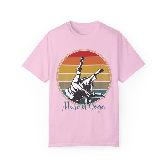 Humorous Jiu Jitsu Yoga Lover Graphic Pun Gift Funny Veteran Martial Arts Gag Men Womens Unisex Garment-Dyed T-shirt