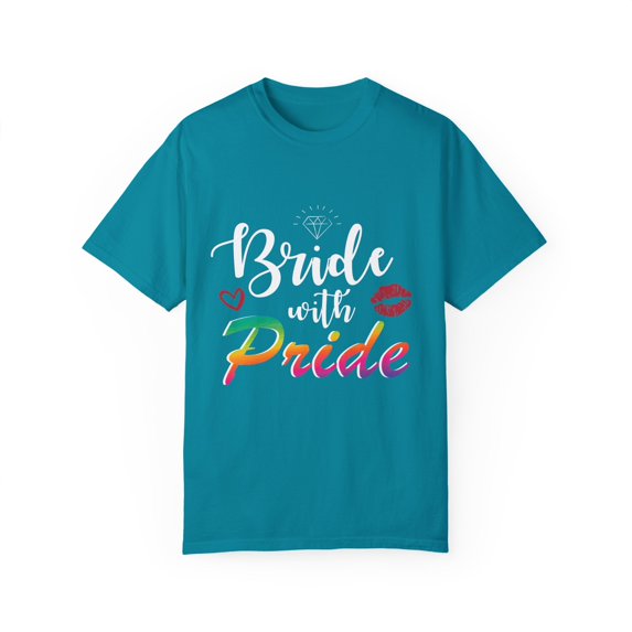 Humorous LGBTQ Bridal Appreciation Statements Graphic Puns Hilarious Supportive Bridesmaid Illustration Quote Unisex Garment-Dyed T-shirt
