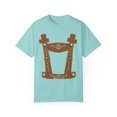 thumbnail image 1 of Humorous Leather Bavaria Tracht Dirndl Germany Holidays Novelty Germanic religious Unisex Garment-Dyed T-shirt, 1 of 4