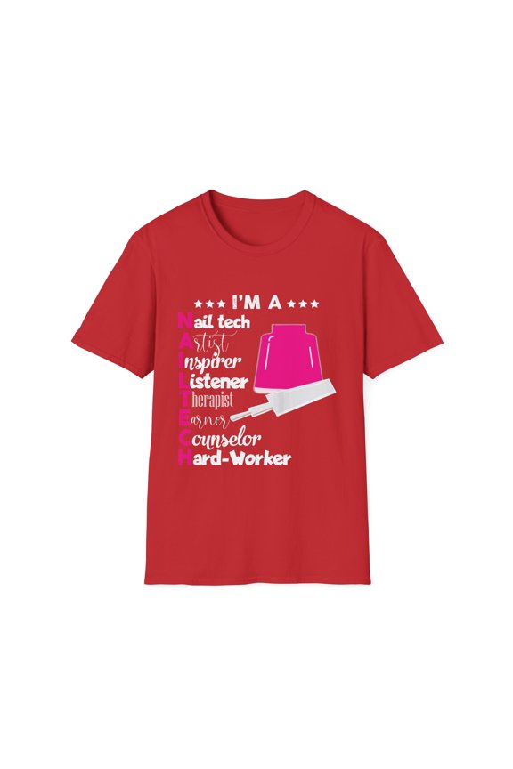 Humorous Mani pede queen Stylists Appreciation Inspirational Gift Hilarious Beautician Salon Pun Men Women Unisex Softstyle T-Shirt