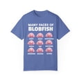 thumbnail image 1 of Humorous Many Faces Of Blobfish Graphic Men Women Funny Ugly Weird Memes Humor Design Gift Unisex Garment-Dyed T-shirt, 1 of 4