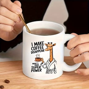 A Humorous Mug Featuring 'Mr. Giraffe', Ideal for Gifting to Friends, Can Be Washed by Hand Or in a Machine. Made of Ceramic, It'S Reusable And Perfect for Christmas, Halloween