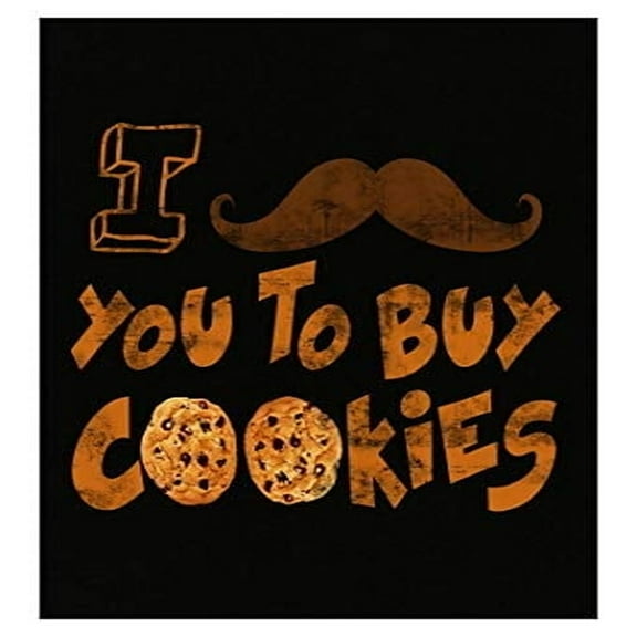 Humorous Mustache Poster - Wall Decor Gift