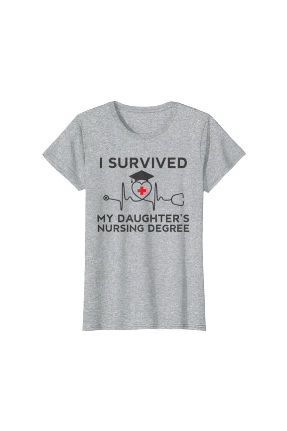 Humorous Nurse Theme T-Shirt Comfort Colors for Proud Parents of Nursing Graduates