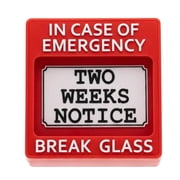 Humorous Office Emergency Resignation Box Hilarious Job Quit Warning Sign For Retirement Farewell And Colleague Gift