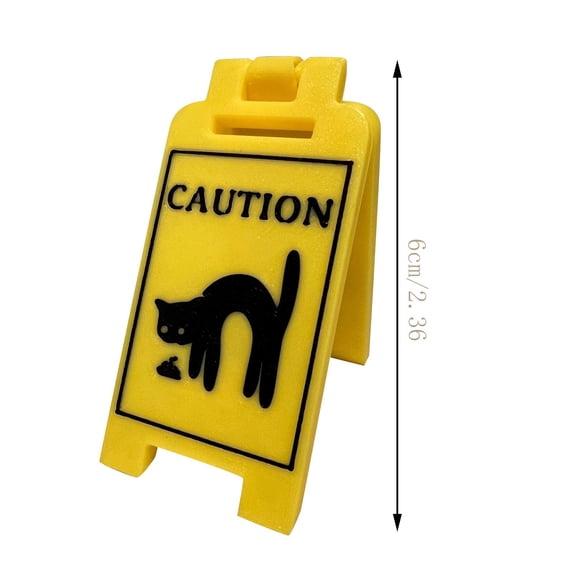 Humorous Pet Vomit Warning Sign Durable Plastic Indoor Decor for Animal Lovers and Creative Home Ornament