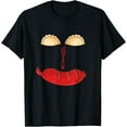 thumbnail image 1 of Humorous Pierogi and Kielbasa Smile - Funny Polish Food T-Shirt, 1 of 5