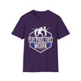 thumbnail image 1 of Humorous Play Padel First Work Later Sarcastic Humor Humorous Table Board Mind Sports Enthusiast Lover Unisex Softstyle T-Shirt, 1 of 4
