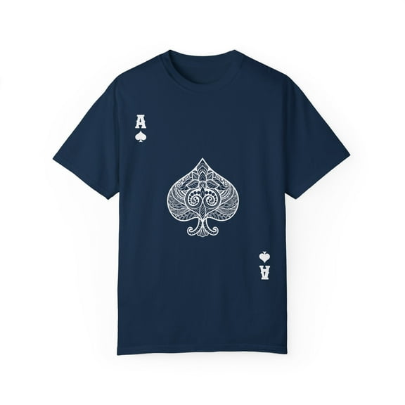 Humorous Poker Gambling Gambler Stake Wager Enthusiast Novelty Card Risk Betting Bet Casino Leisure Lover Unisex Garment-Dyed T-shirt