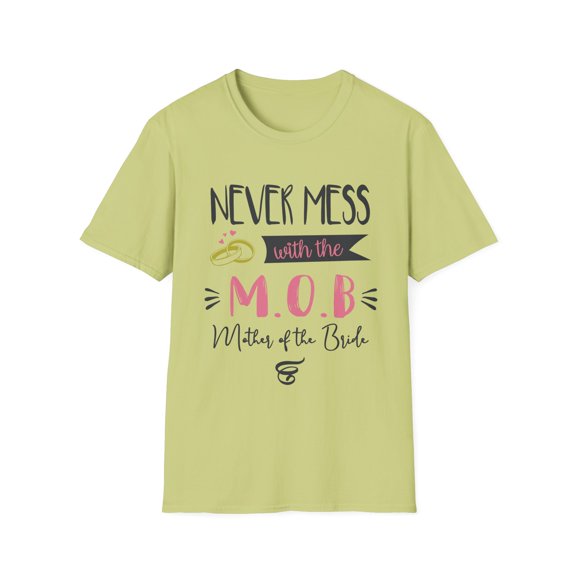 Humorous Prideful Bridal Mommas Illustration Mockeries Pun Hilarious Bride Mommies Knots Tying Graphic Gags Unisex Softstyle T-Shirt