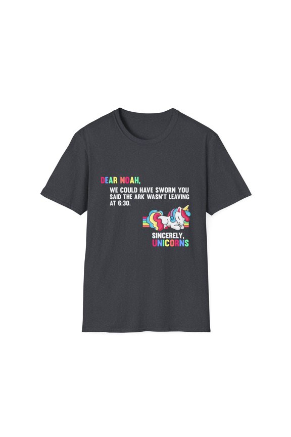 Humorous Priesthood Noah ark Enthrone Catholic Church Pun Hilarious Blessing Christianity Story Humor Saying Unisex Softstyle T-Shirt